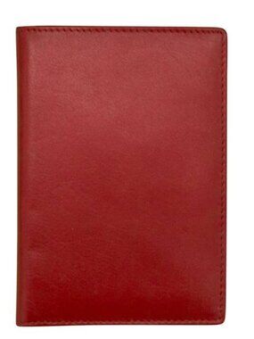 Leather RFID Passport Wallet | Red